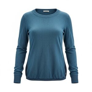 Smartwool 100% Merino Wool Teal Blue Knit Pullover Sweater